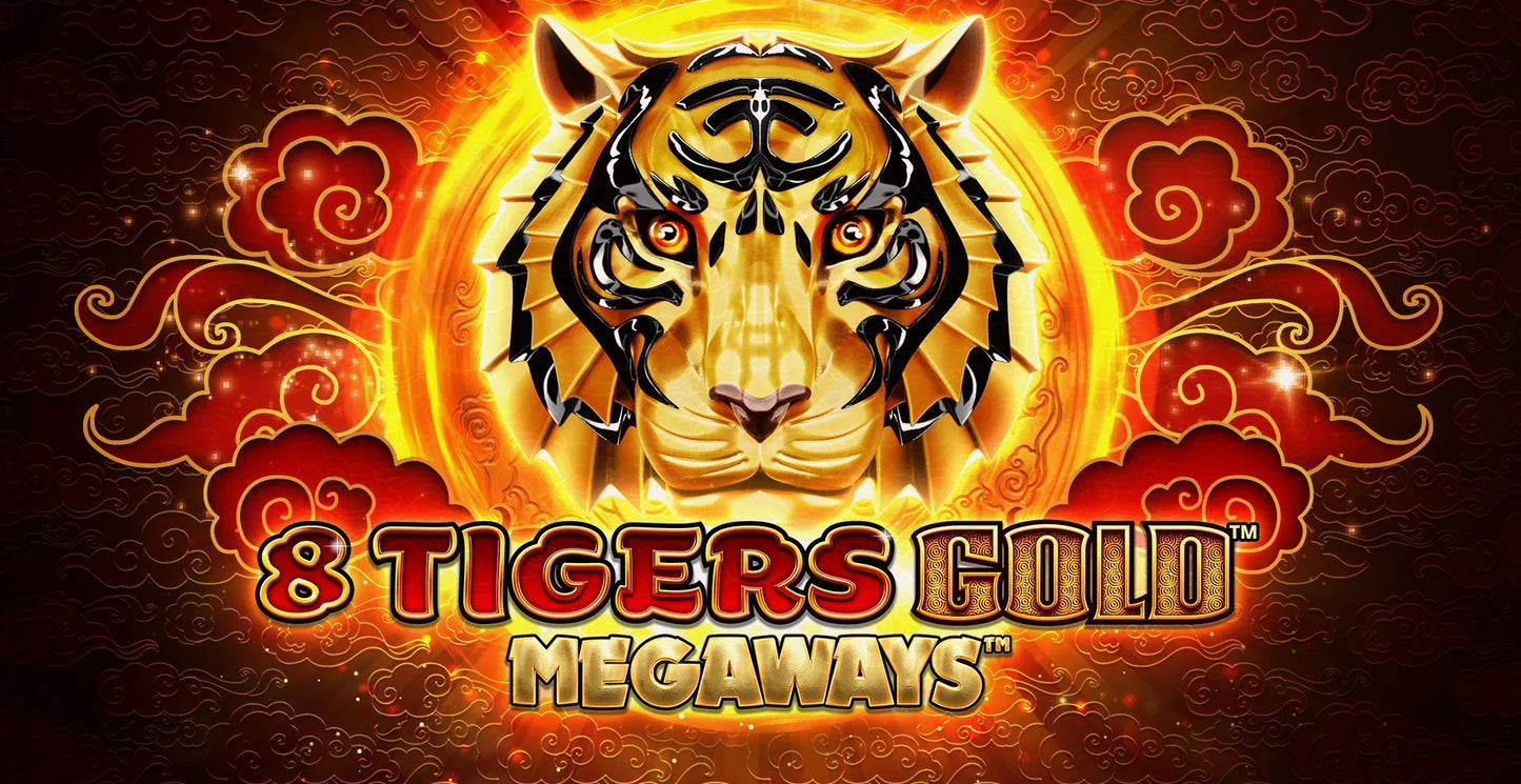 8 Tigers Gold Megaways dari RTG Slot game urutan #010 terpopular